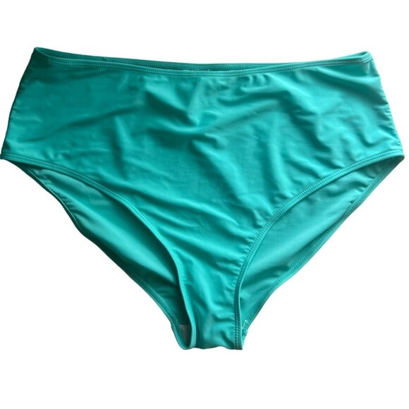 Womens Halter Neck Turquoise Butterfly Print  2 Pc Swimsuit Dress, Size XXL - Picture 7 of 16